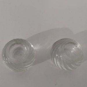 Candle Stick Holders Clear Glass